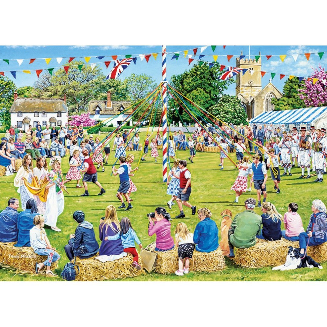 Gibsons G6429 Around the Maypole 1000 Piece Jigsaw Puzzle - Phillips Hobbies