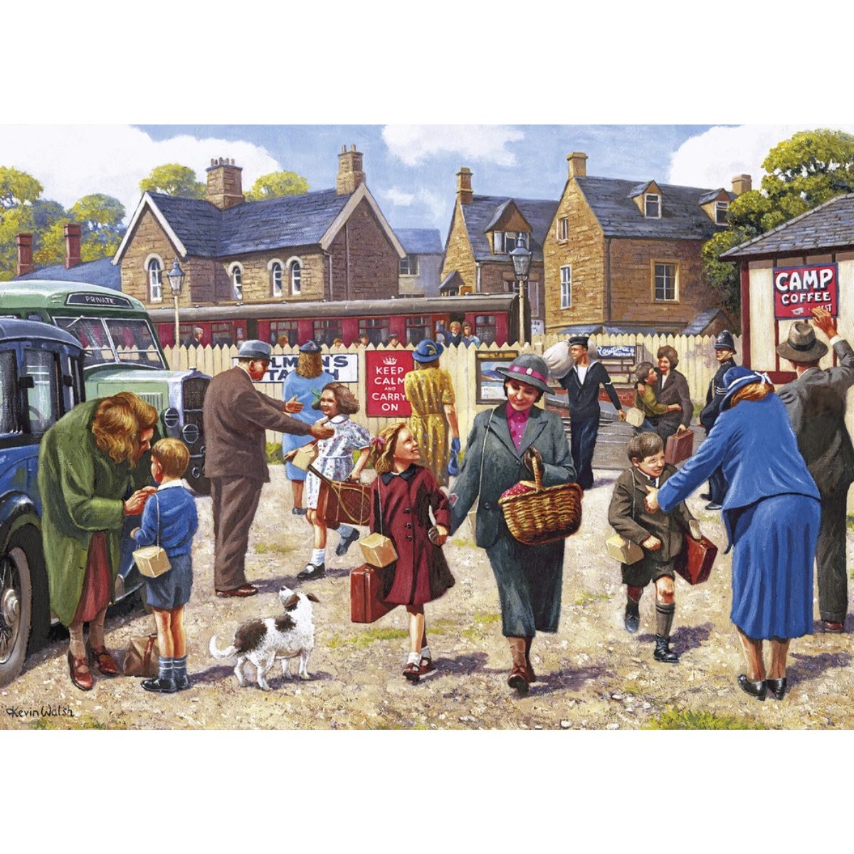 Gibsons The Evacuees Jigsaw Puzzle (4x 500 Pieces) - Phillips Hobbies