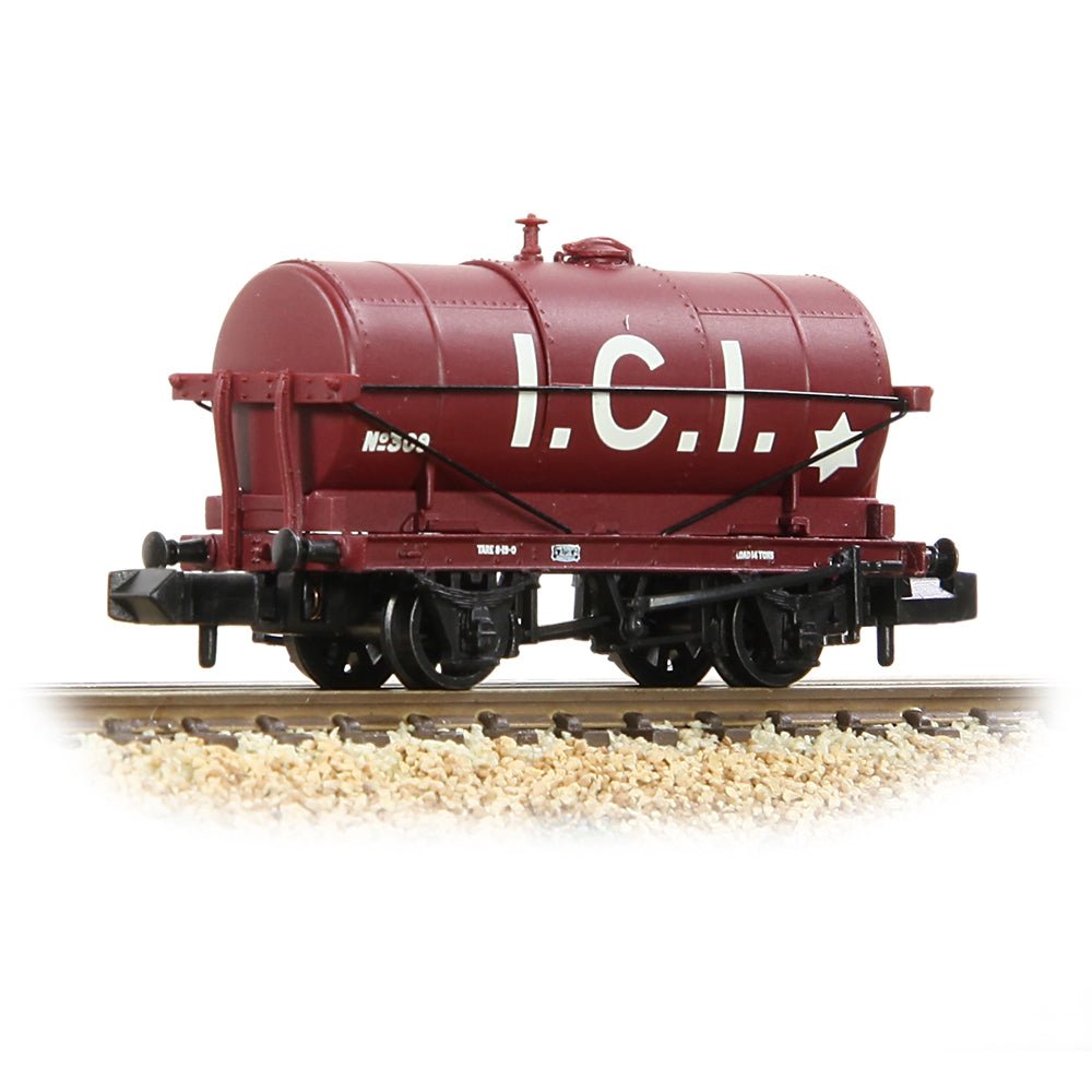 Graham Farish 373 - 682A 14T Tank Wagon 'ICI' Maroon - N Gauge - Phillips Hobbies