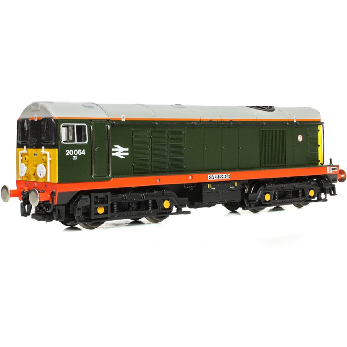 Graham Farish Class 20/0 Disc Headcode 20064 'River Sheaf' BR Green (Red Solebar) - N Gauge - Phillips Hobbies