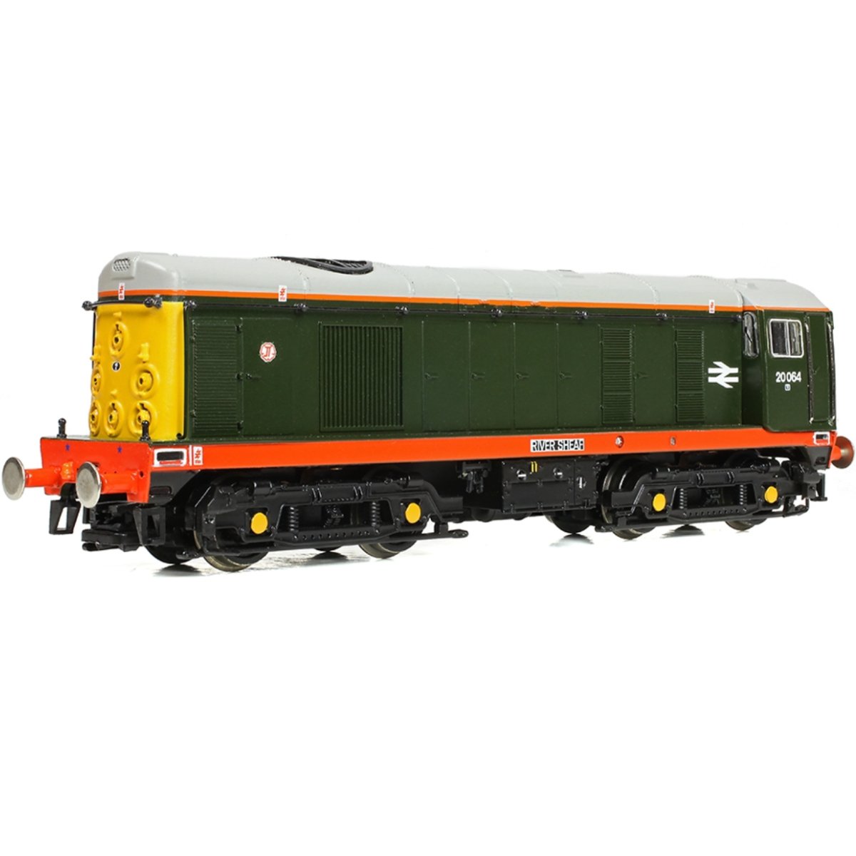 Graham Farish Class 20/0 Disc Headcode 20064 'River Sheaf' BR Green (Red Solebar) - N Gauge - Phillips Hobbies