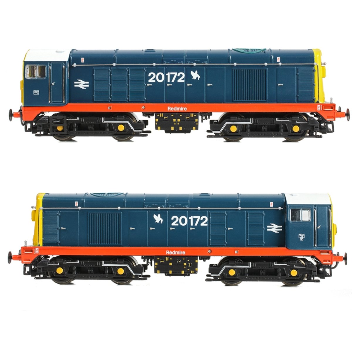 Graham Farish Class 20/0 Headcode Box 20172 'Redmire' BR Blue (Red Solebar) - N Gauge - Phillips Hobbies