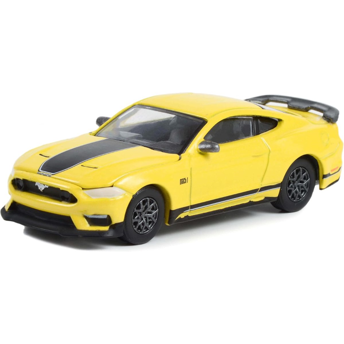 Greenlight Ford Mustang Mach 1 Grabber Yellow - 1:64 Scale - Phillips Hobbies