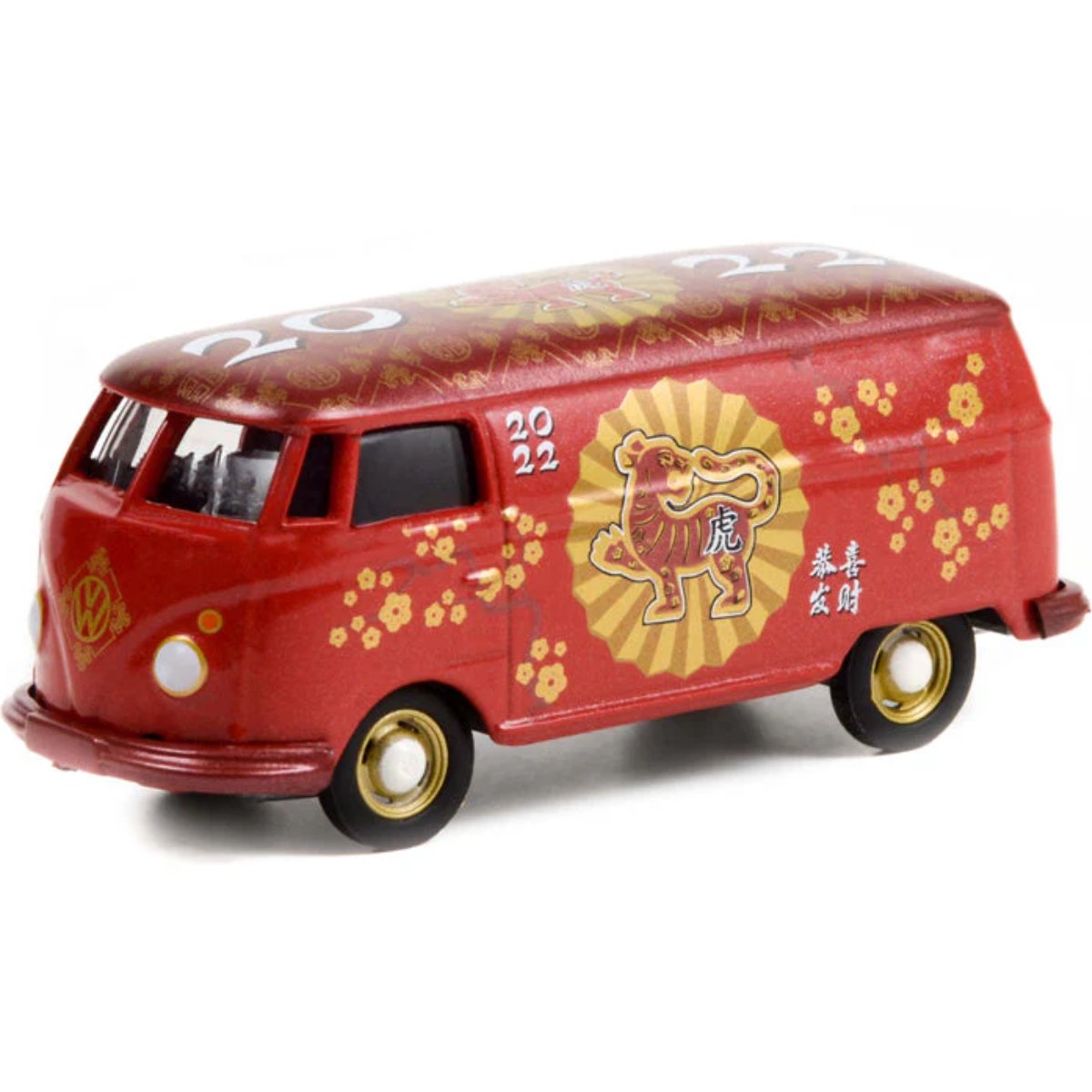 Greenlight Volkswagen Panel Van Chinese New Year - Year of The Tiger 2022 - 1:64 Scale - Phillips Hobbies