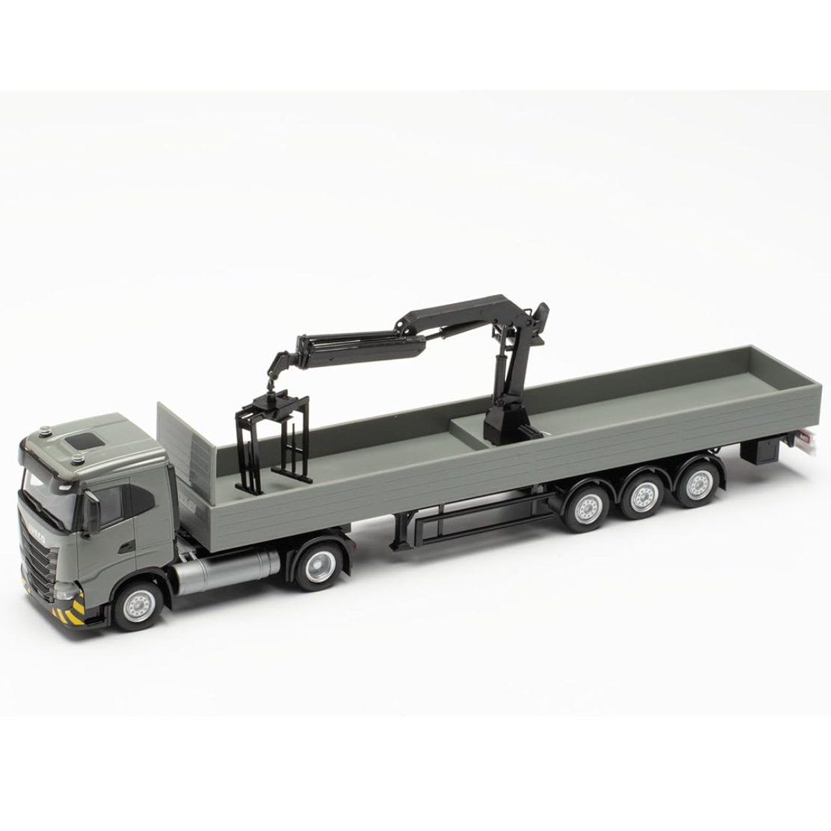Herpa Iveco S - Way ND Flatbed Truck With Loading Crane - 1:87 Scale - Phillips Hobbies