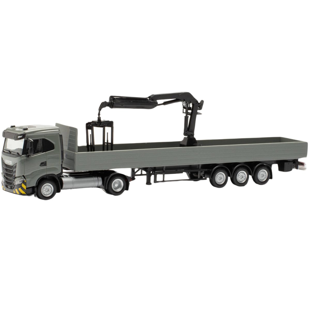 Herpa Iveco S - Way ND Flatbed Truck With Loading Crane - 1:87 Scale - Phillips Hobbies