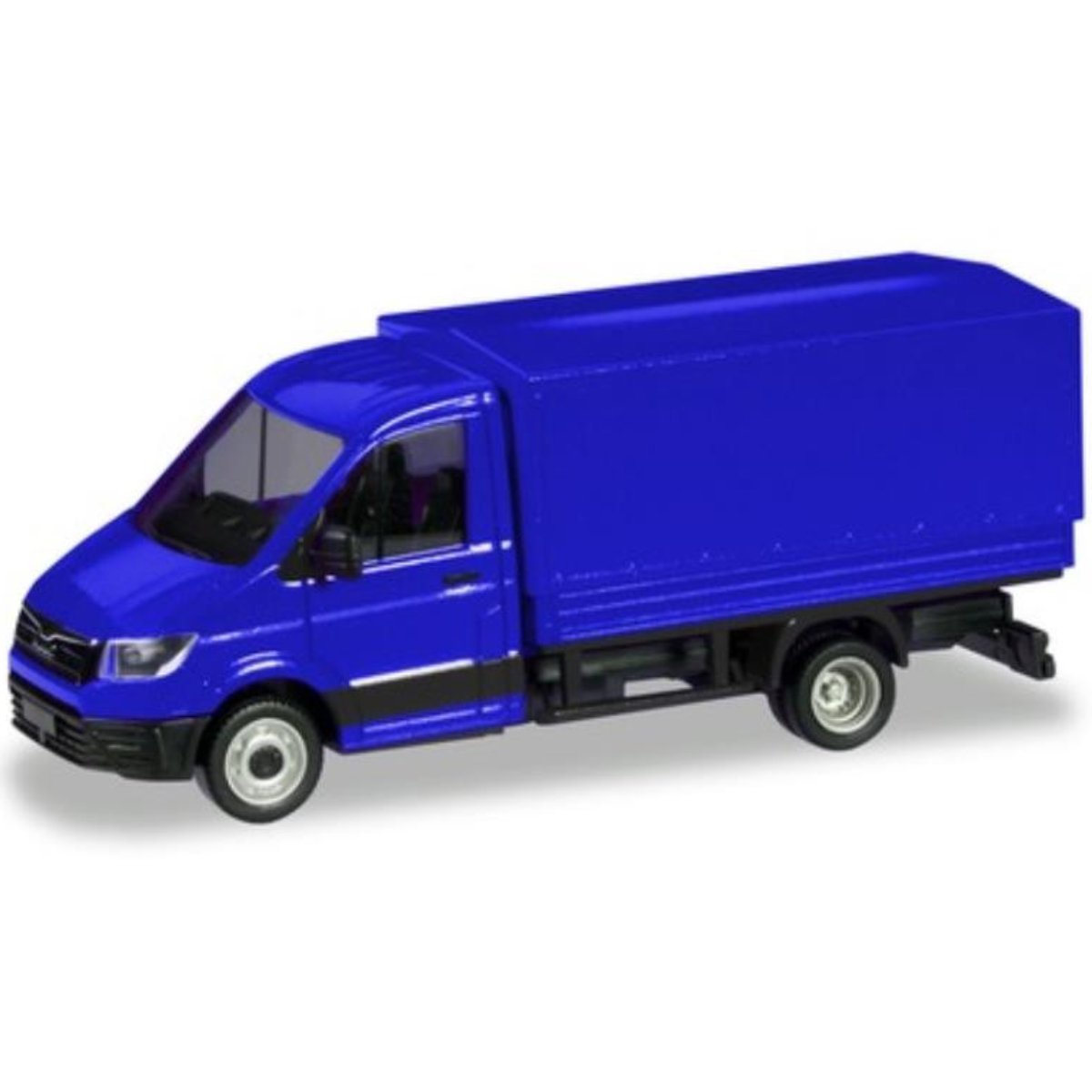 Herpa MAN TGE Canvas Truck Ultramarine Blue - 1:87 Scale - Phillips Hobbies