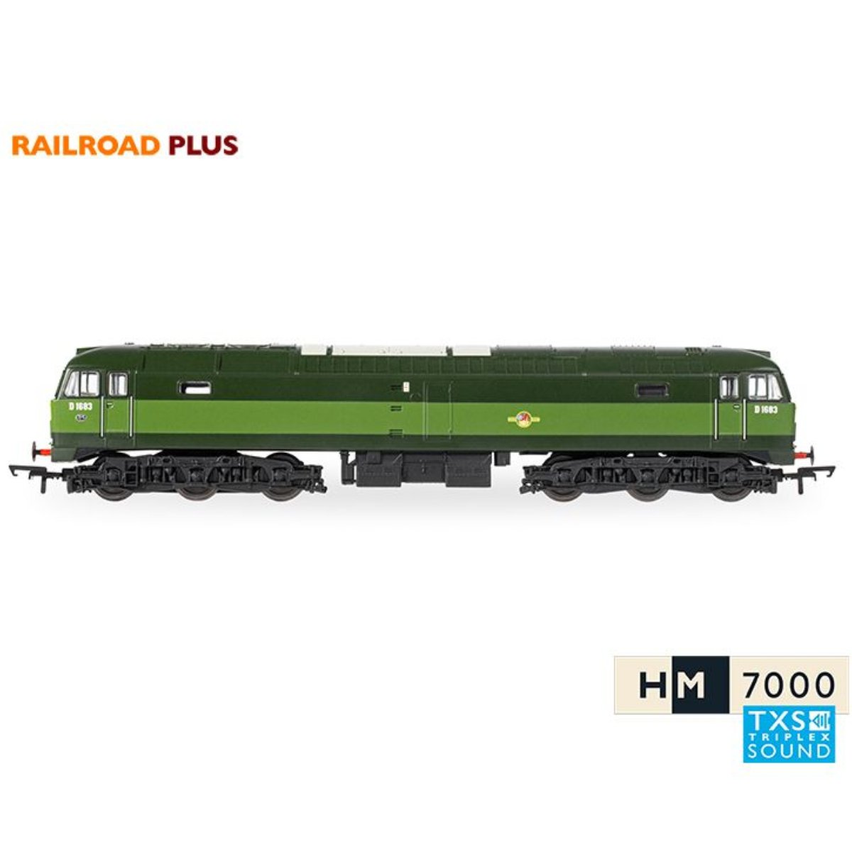 Hornby R30182TXS RailRoad Plus BR, Class 47, Co - Co, D1683 (Sound Fitted) - OO Gauge - Phillips Hobbies