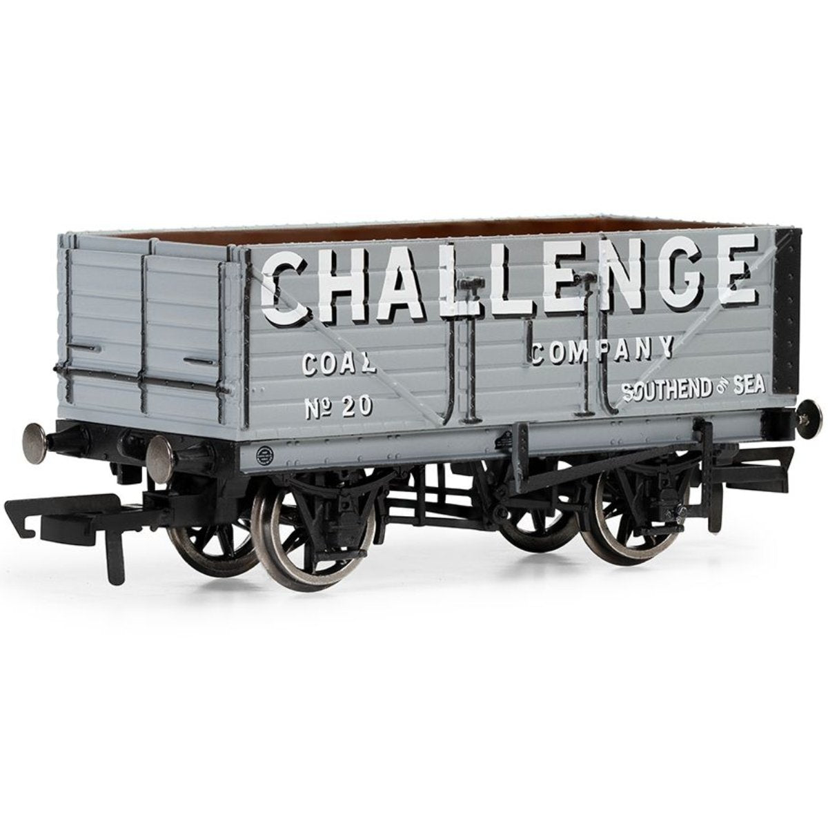 Hornby R60193 7 Plank Wagon, Challenge Coal Company - OO Gauge - Phillips Hobbies