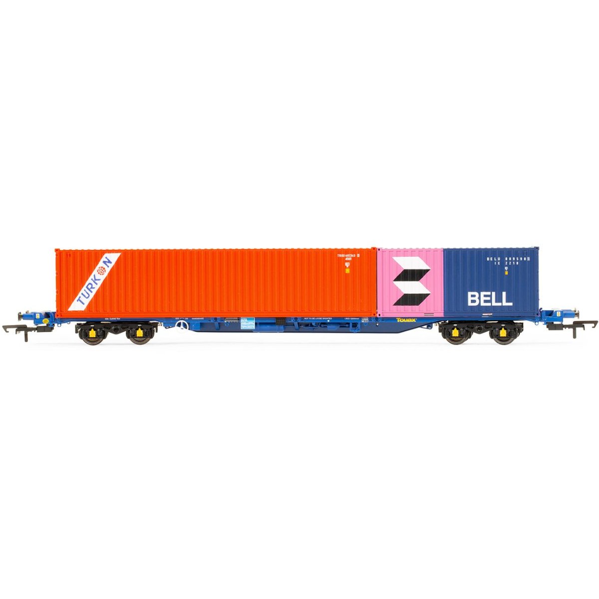 Hornby R60224 Touax, KFA Container Wagon with 2 Containers - OO Gauge - Phillips Hobbies
