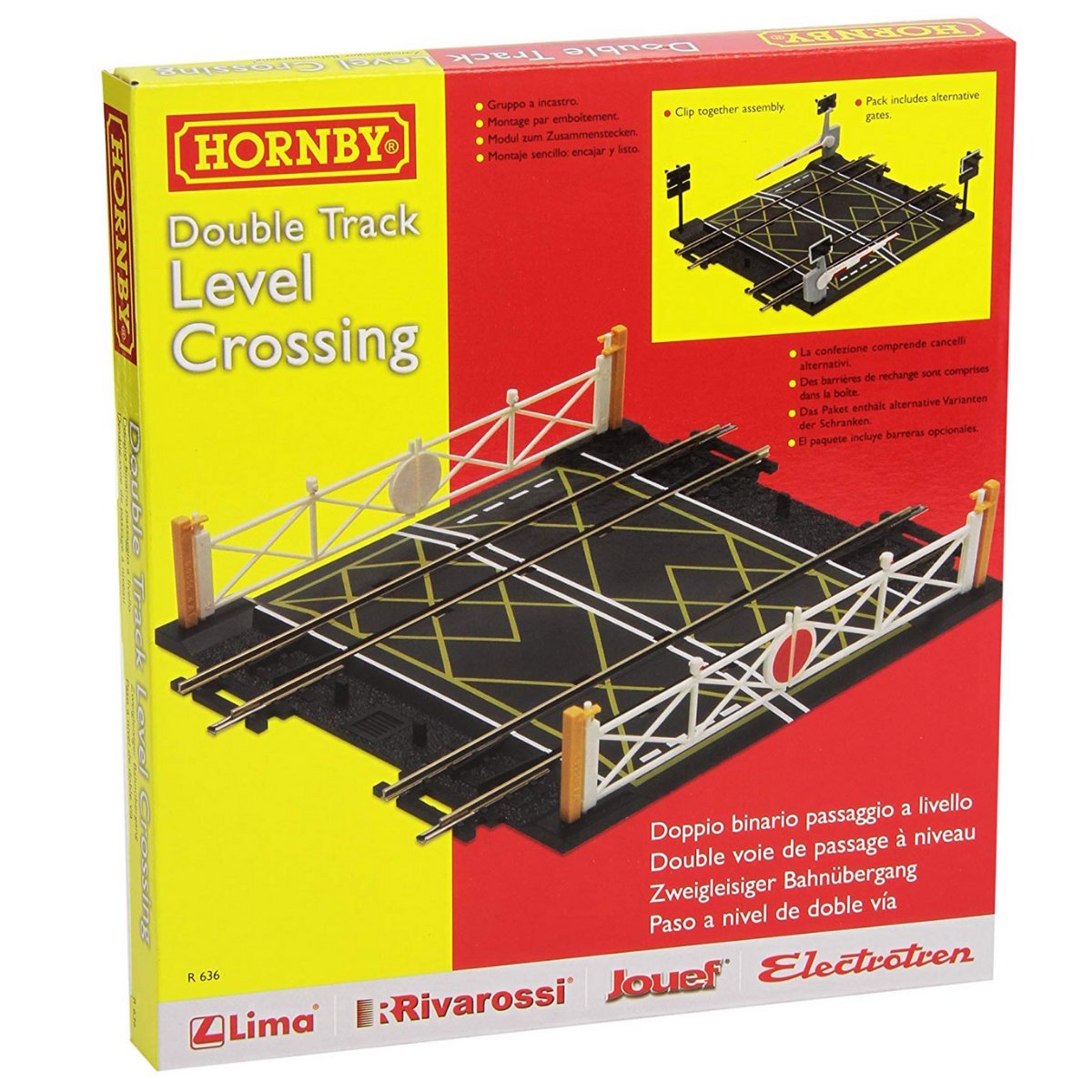 Hornby R636 Double Level Crossing - OO Gauge - Phillips Hobbies