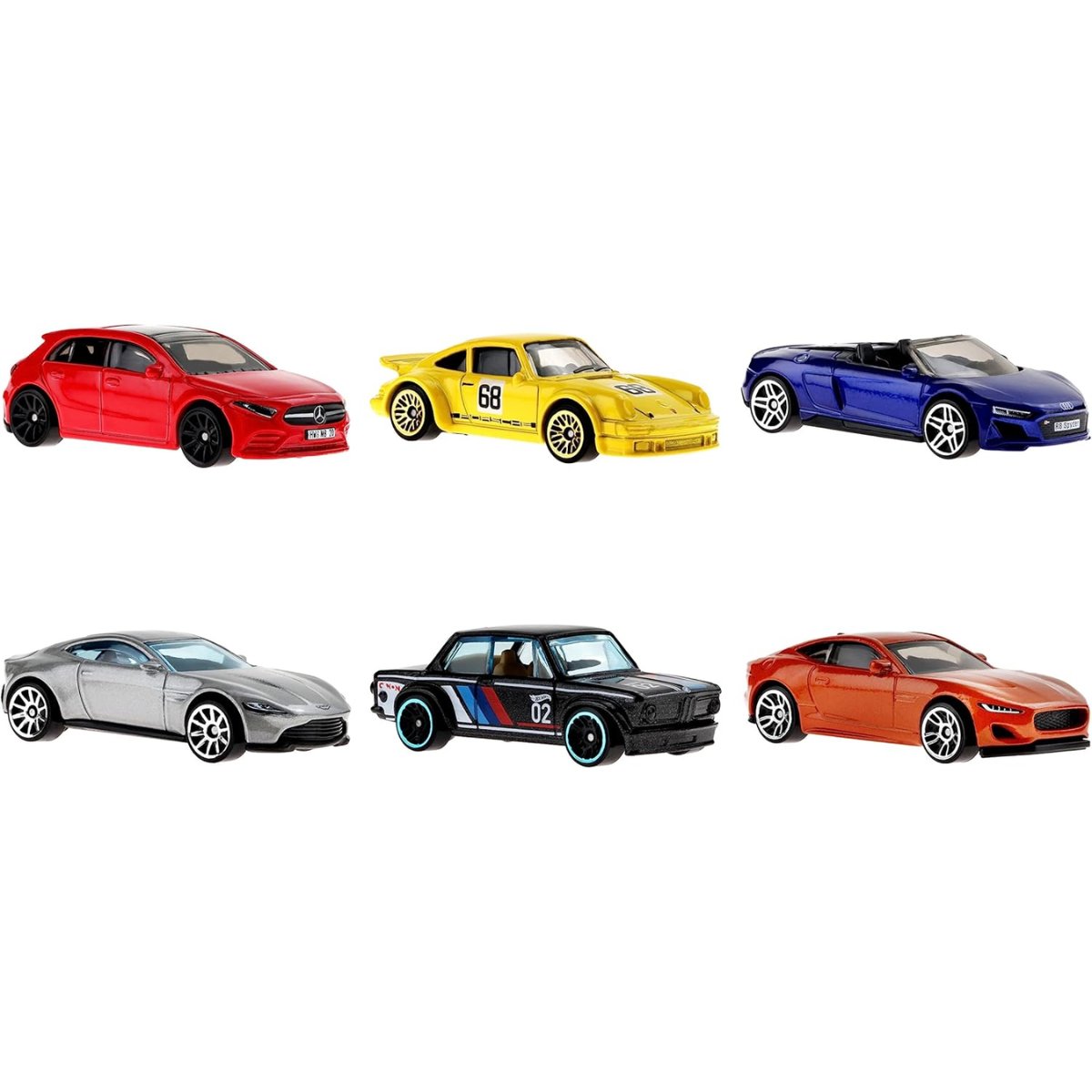 Hot Wheels European Car Culture Multipack of 6 Cars - 1:64 Scale - Phillips Hobbies