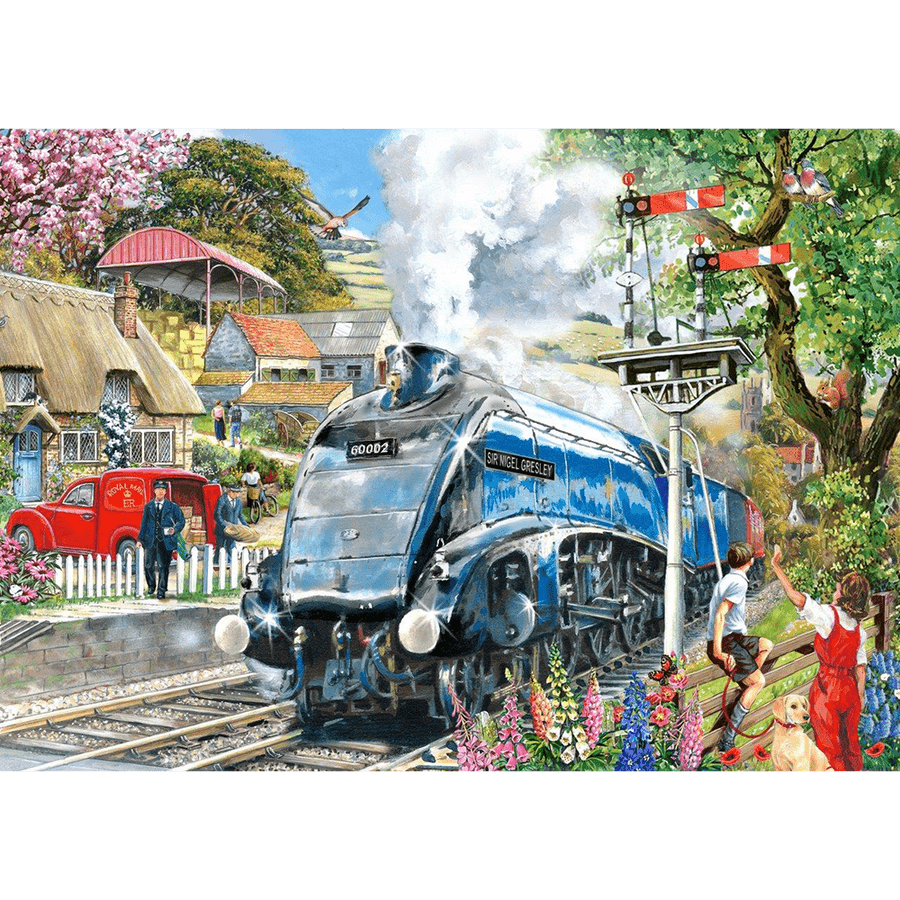 House of Puzzles Knight Train - BIG 500 Piece Jigsaw Puzzle - Phillips Hobbies