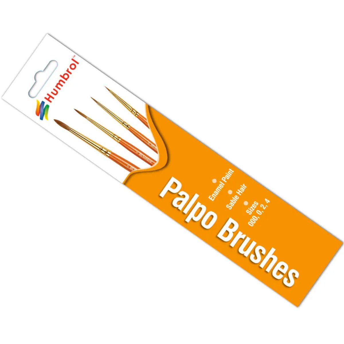 Humbrol AG4250 Palpo Paint Brush Pack 000, 0, 2, 4 - Phillips Hobbies