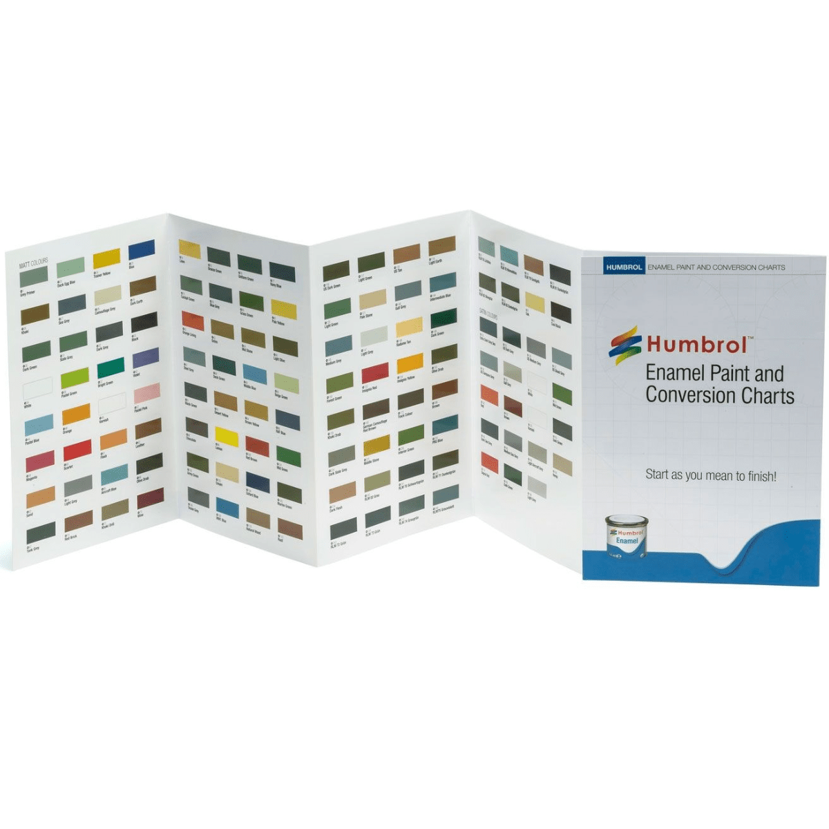 Humbrol P1158 Colour Enamel Chart - Phillips Hobbies