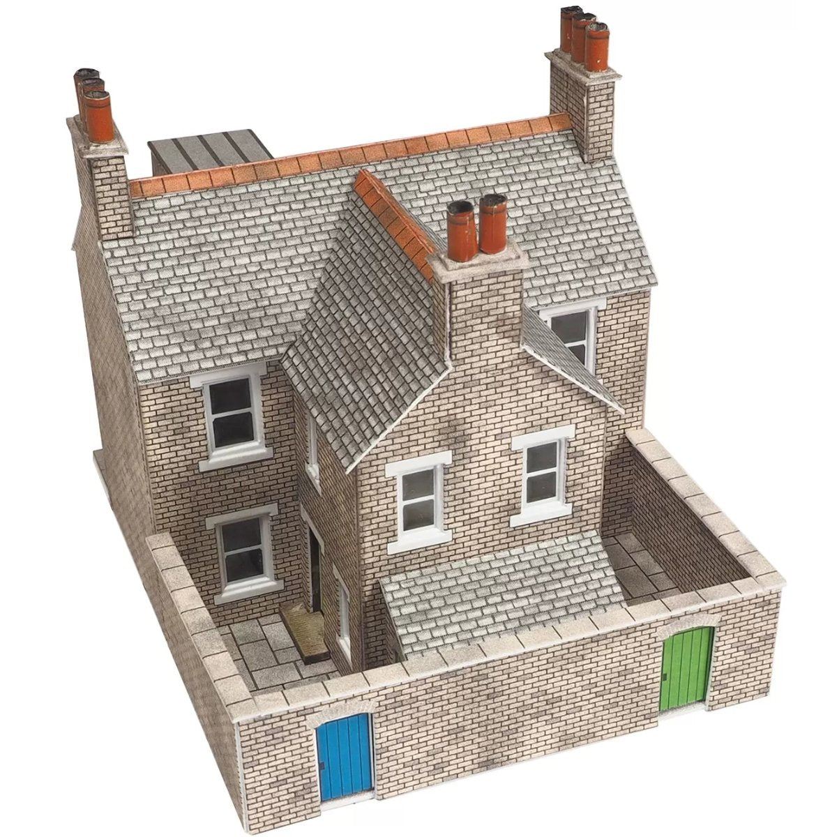 Metcalfe PN104 Terrace Houses in Stone Card Kit - N Gauge - Phillips Hobbies