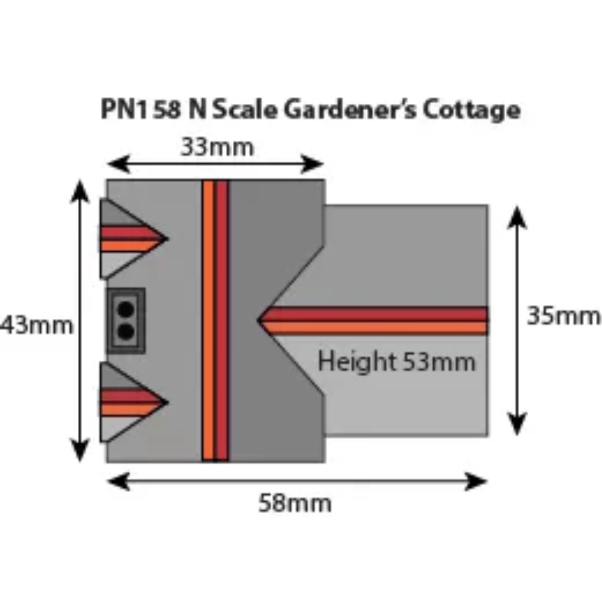 Metcalfe PN158 Gardener's Cottage Card Kit - N Gauge - Phillips Hobbies