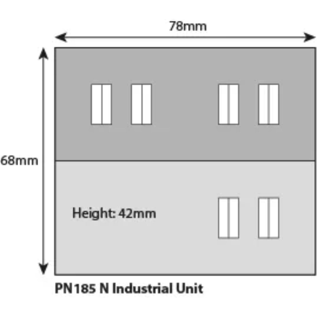 Metcalfe PN185 Industrial Unit Card Kit - N Gauge - Phillips Hobbies