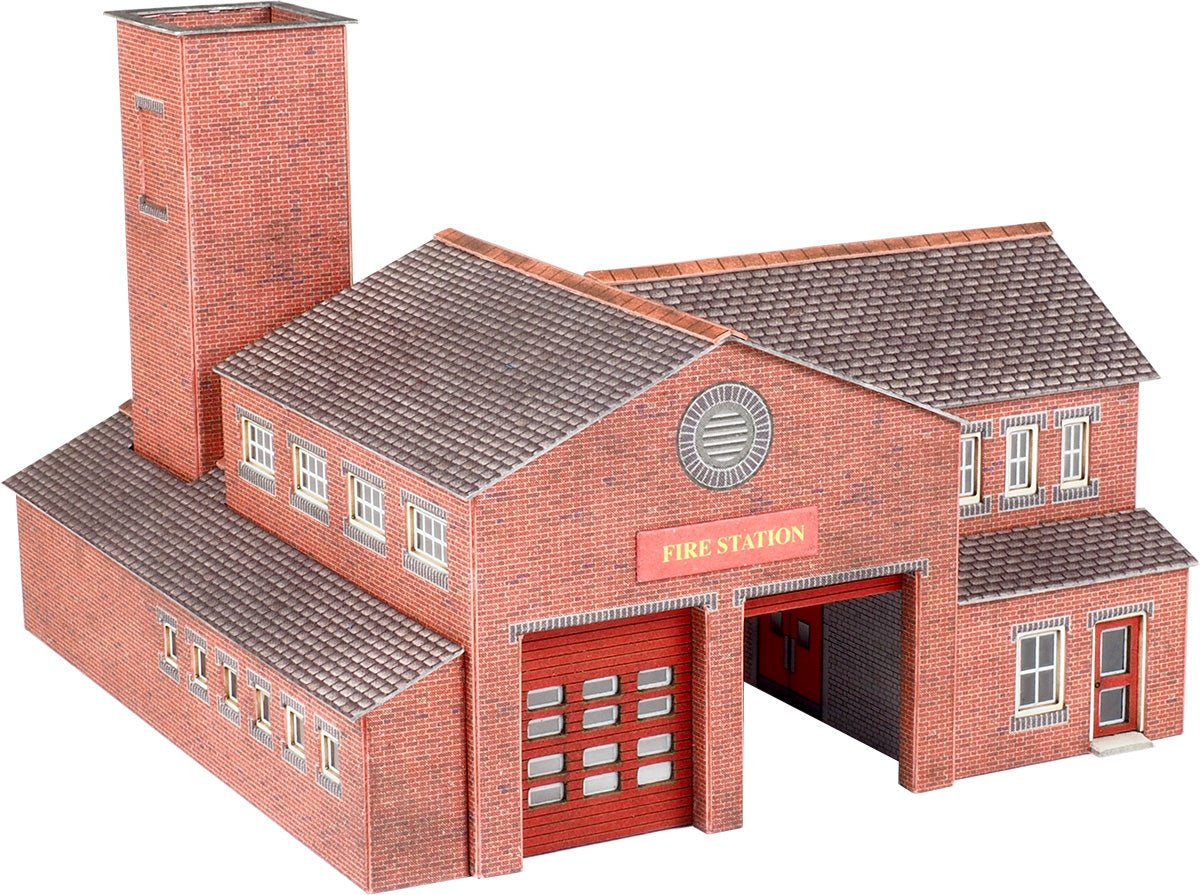 Metcalfe PN189 Fire Station Card Kit - N Scale - Phillips Hobbies