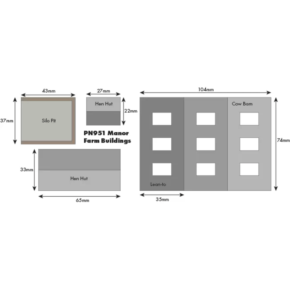 Metcalfe PN951 Manor Farm Buildings Card Kit - N Gauge - Phillips Hobbies