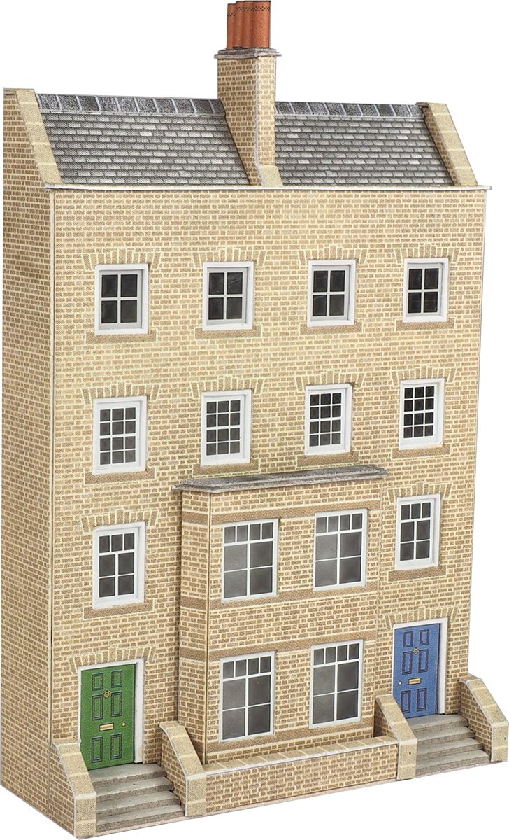 Metcalfe PN973 Low Relief Town House Card Kit - N Gauge - Phillips Hobbies