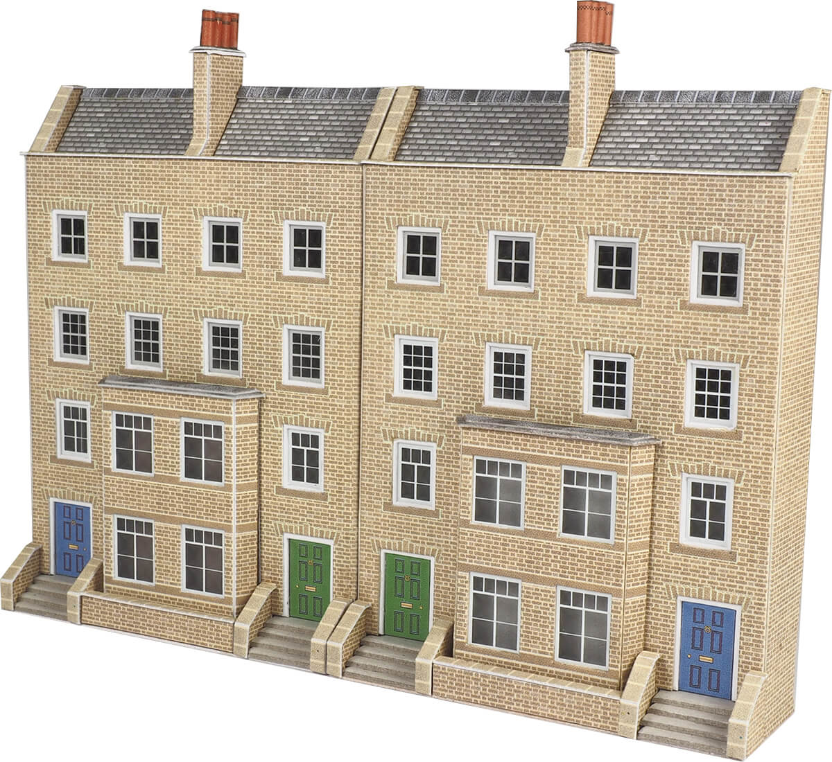 Metcalfe PN973 Low Relief Town House Card Kit - N Gauge - Phillips Hobbies