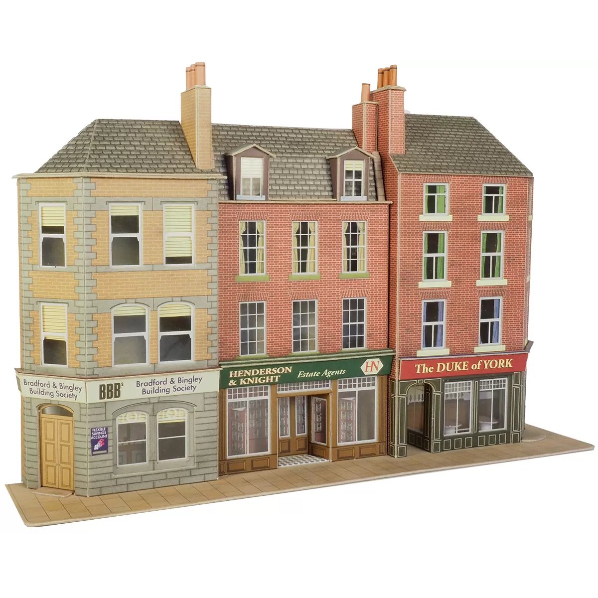 Metcalfe PO205 Low Relief Pub & Shops Card Kit - 00/H0 Scale - Phillips Hobbies