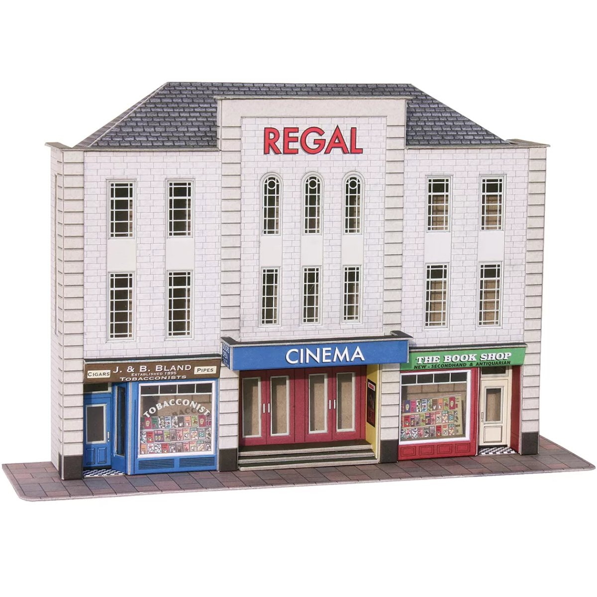 Metcalfe PO206 Low Relief Cinema & Shops Card Kit - 00/H0 Scale - Phillips Hobbies