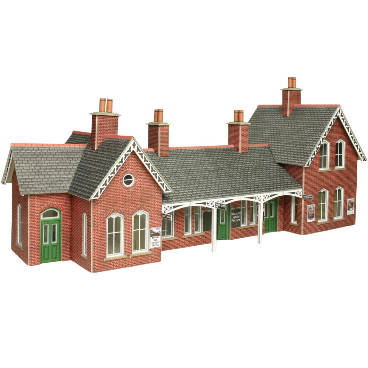 Metcalfe PO237 Country Station - 00/H0 Scale Card Kit - Phillips Hobbies