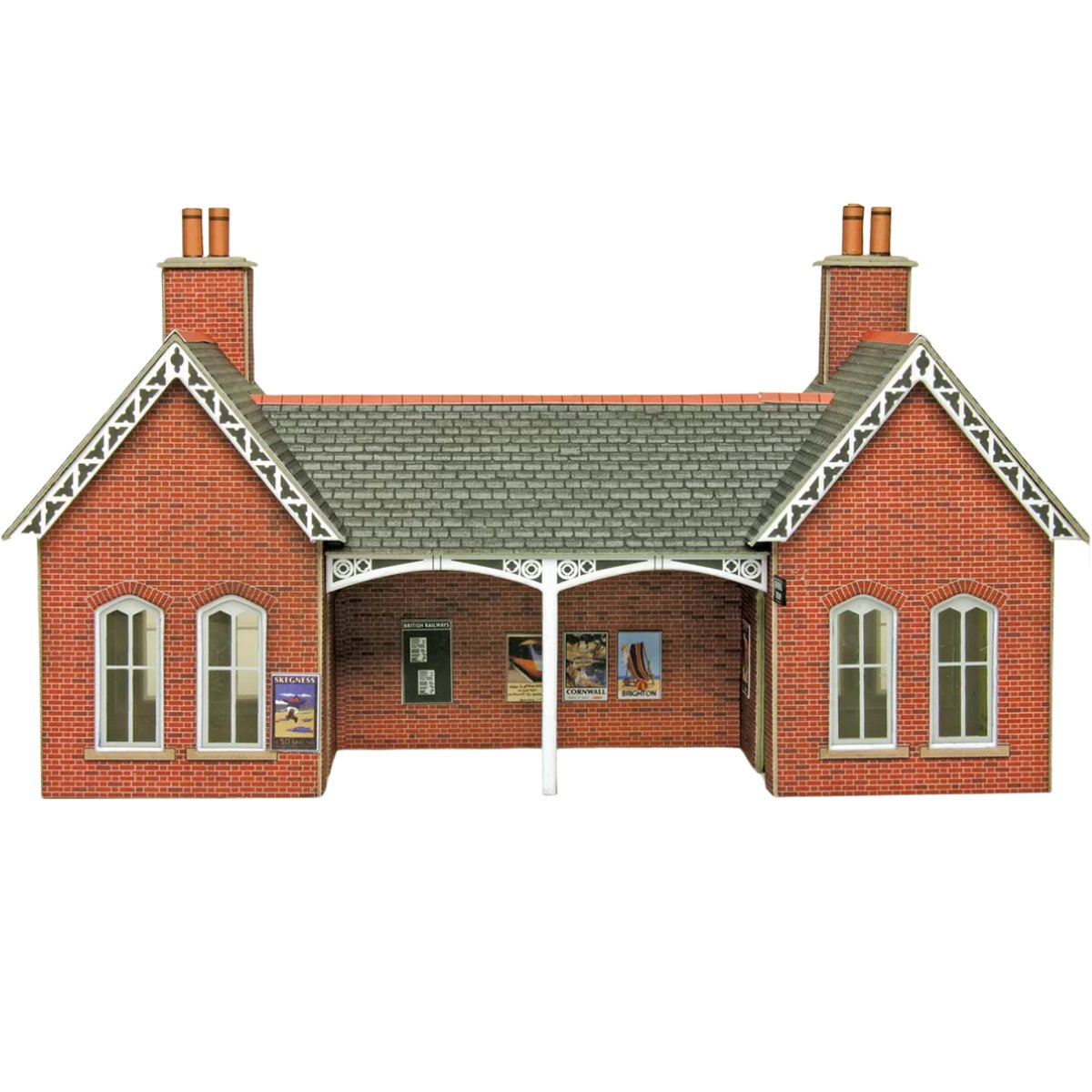 Metcalfe PO237 Country Station - 00/H0 Scale Card Kit - Phillips Hobbies