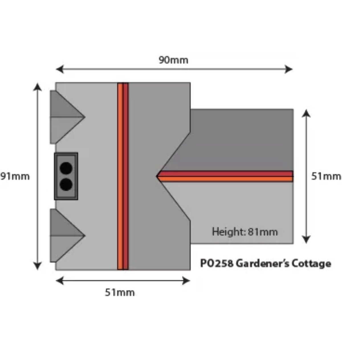 Metcalfe PO258 Gardener’s Cottage Card Kit - 00/H0 Gauge - Phillips Hobbies