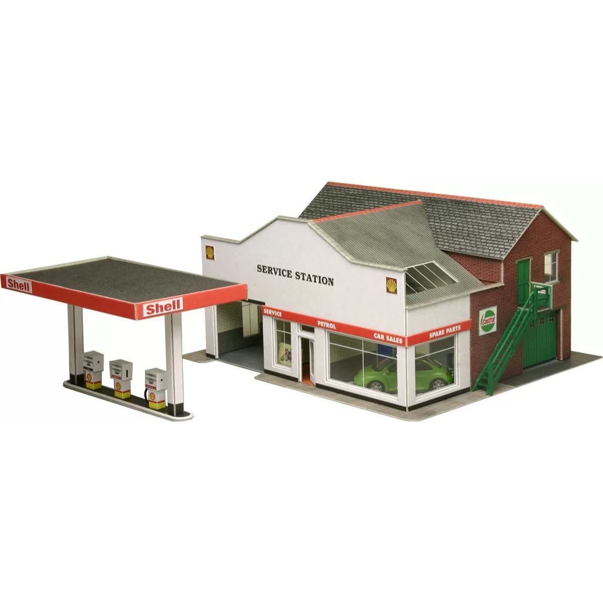 Metcalfe PO281 Service Station Card Kit - 00/H0 Scale - Phillips Hobbies