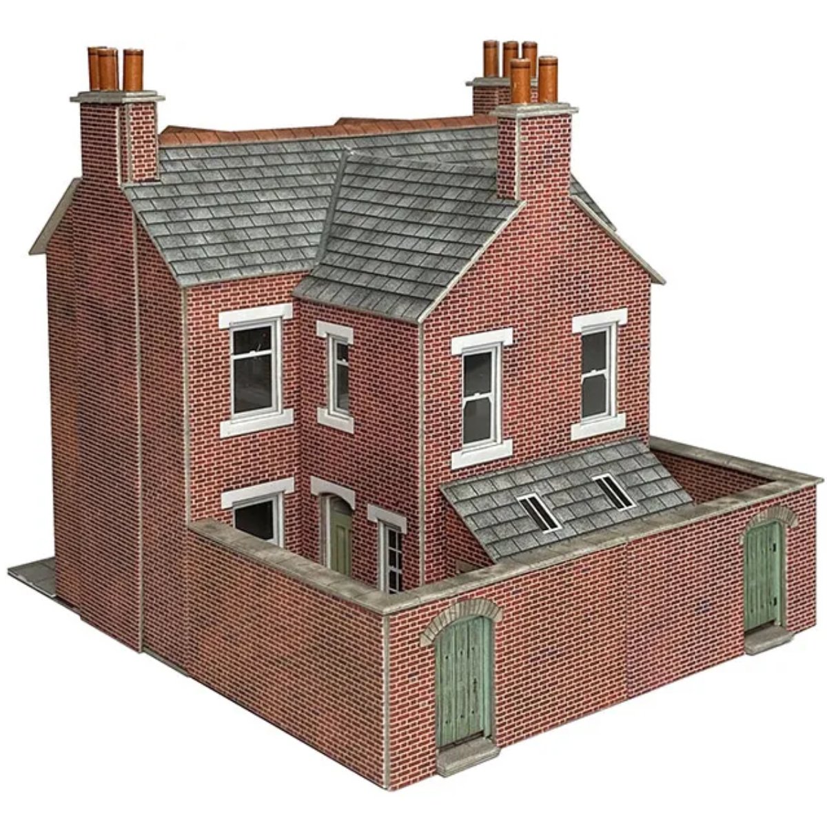 Metcalfe PO300 Terraced Houses Brick Card Kit - OO/HO Gauge - Phillips Hobbies