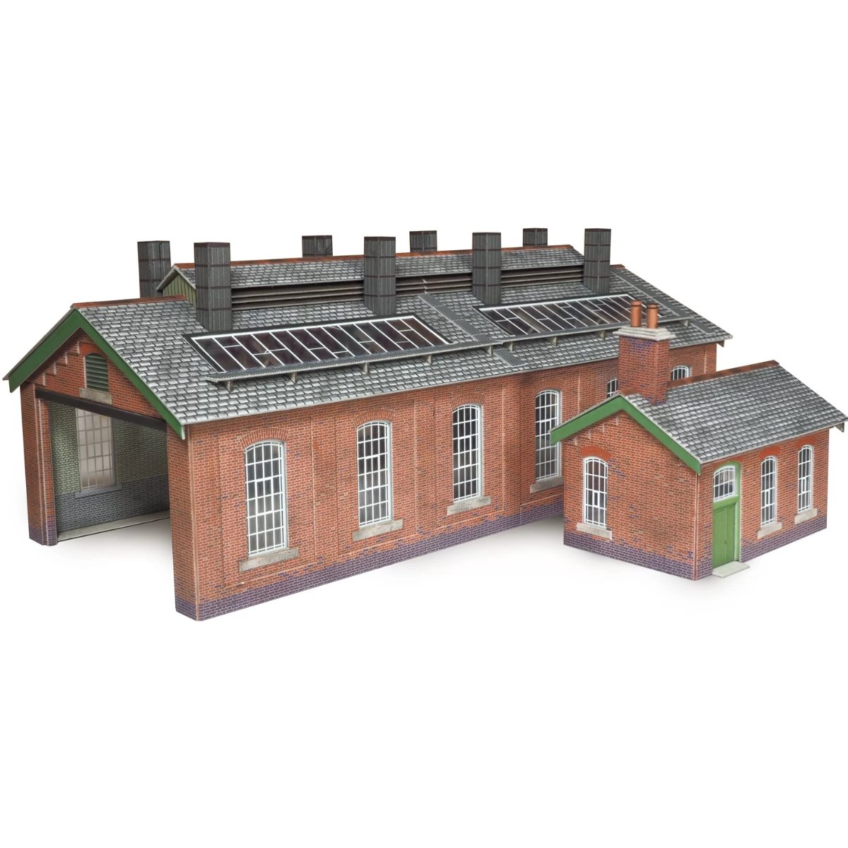 Metcalfe PO313 Double Track Engine Shed Card Kit - 00/H0 Scale - Phillips Hobbies