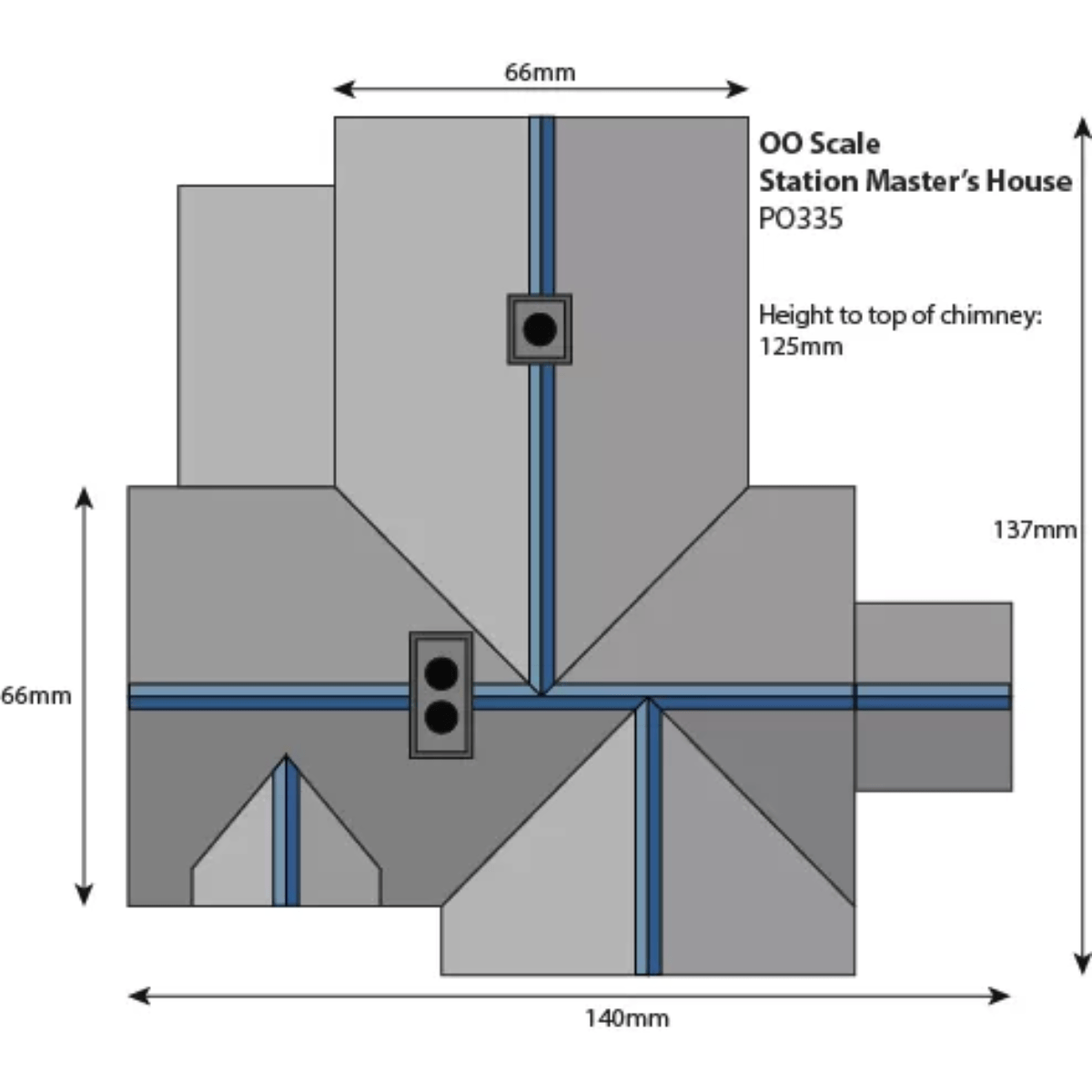 Metcalfe PO335 Settle/Carlisle Station Master’s House Card Kit OO/HO Gauge - Phillips Hobbies