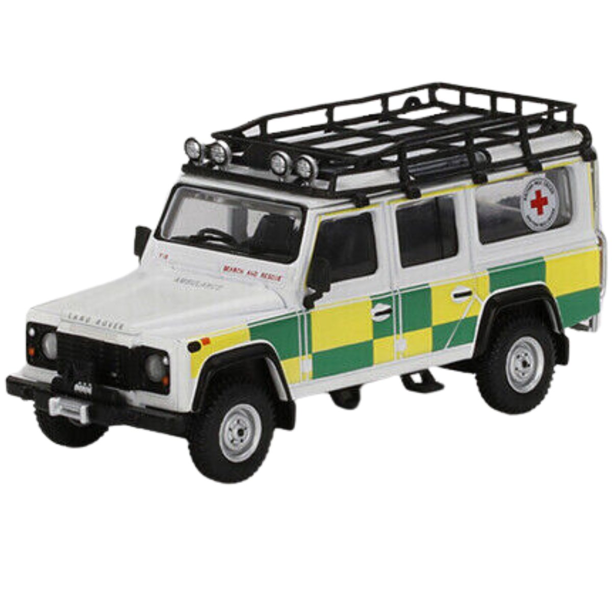 Mini GT Land Rover Defender 110 British Red Cross Search & Rescue (1:64 Scale) - Phillips Hobbies