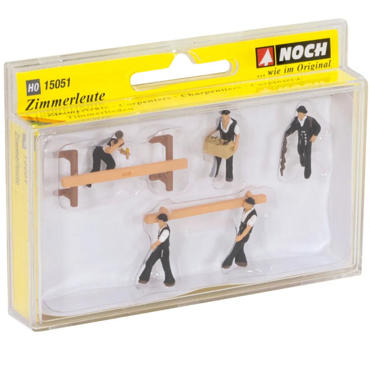 Noch Carpenters (5) and Accessories Figure Set - OO/HO Gauge - Phillips Hobbies