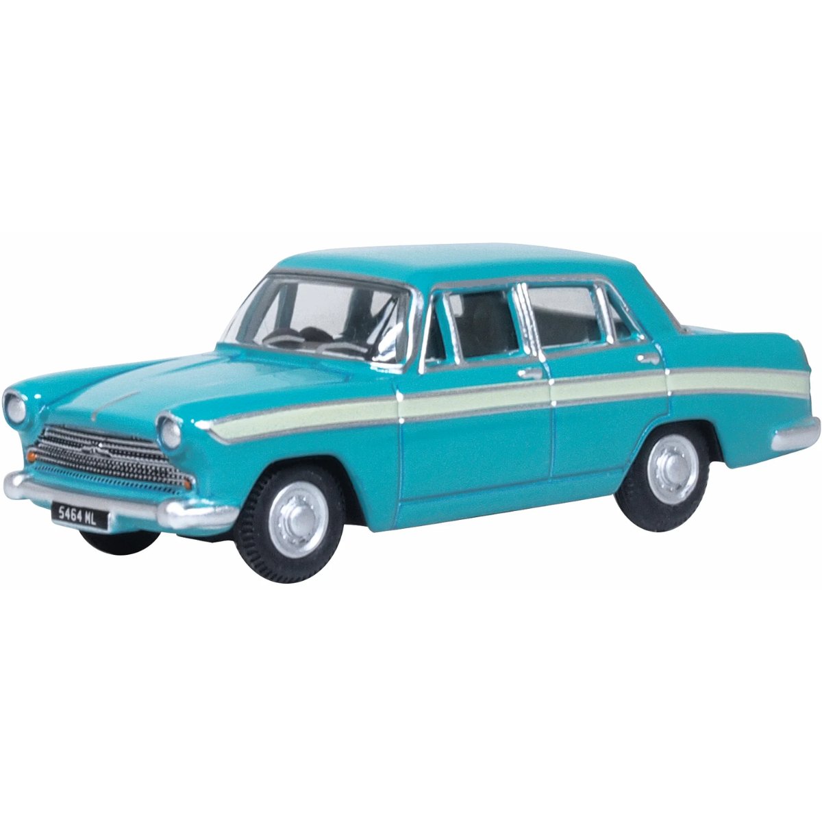 Oxford Diecast 76ACF006 Austin A60 Cambridge Fern Green/Snowberry White - Phillips Hobbies