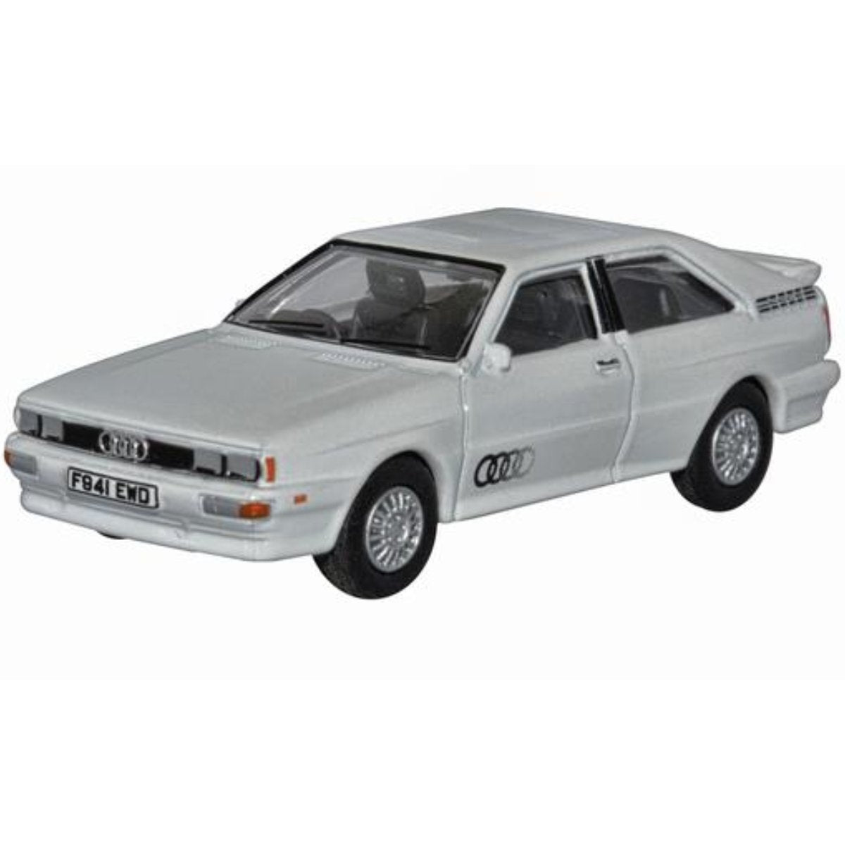 Oxford Diecast 76AQ002 Audi Quattro Alpine White - 1:76 Scale Model - Phillips Hobbies