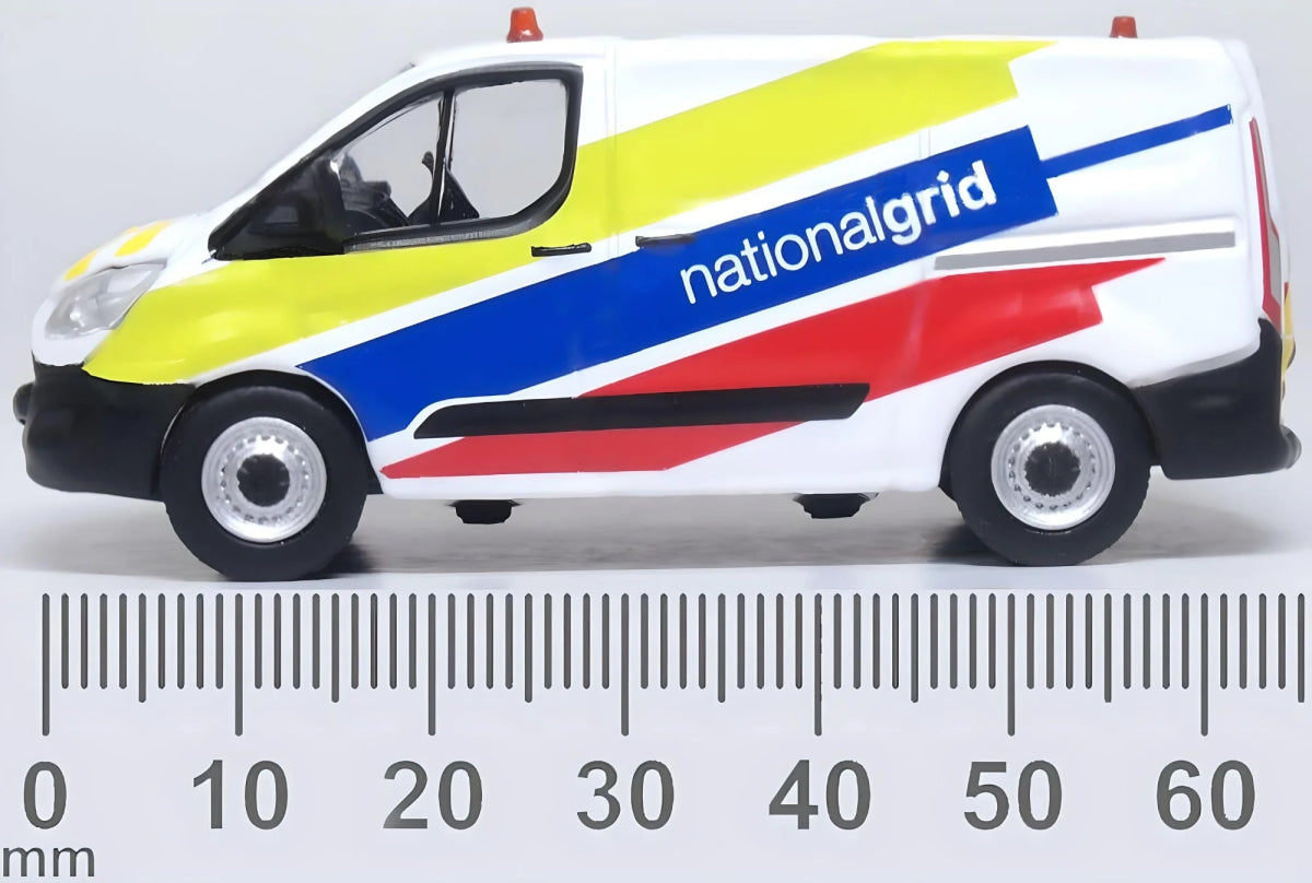 Oxford Diecast 76CUS004 Ford Transit Custom National Grid - 1:76 Scale Model - Phillips Hobbies