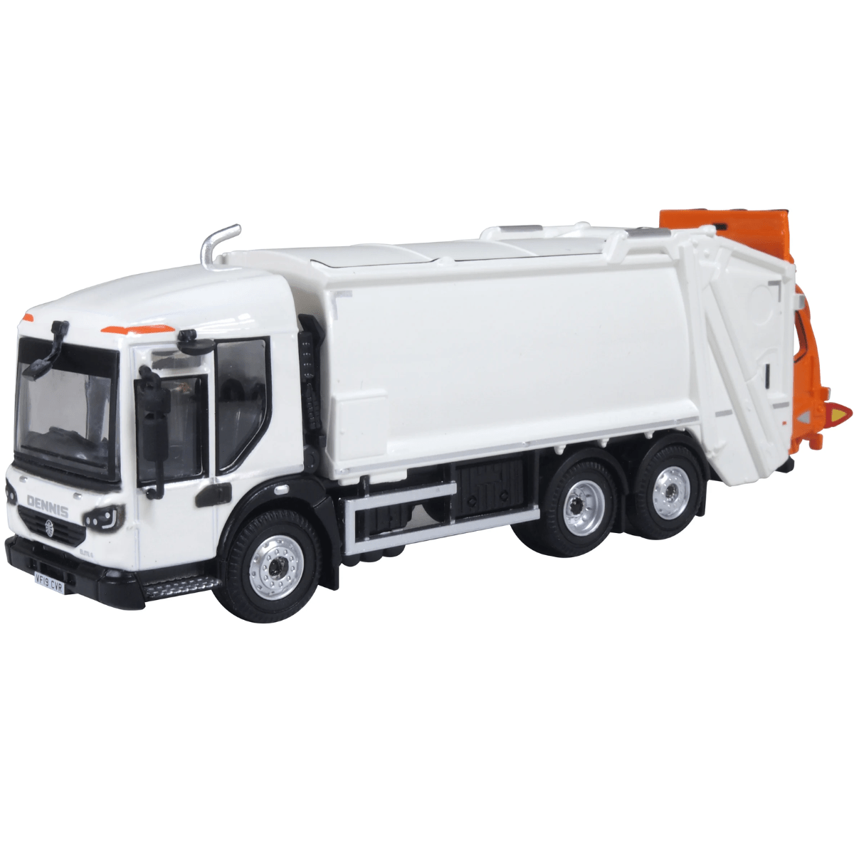 Oxford Diecast 76DE003 Dennis Eagle Refuse Truck White - 1:76 Scale - Phillips Hobbies