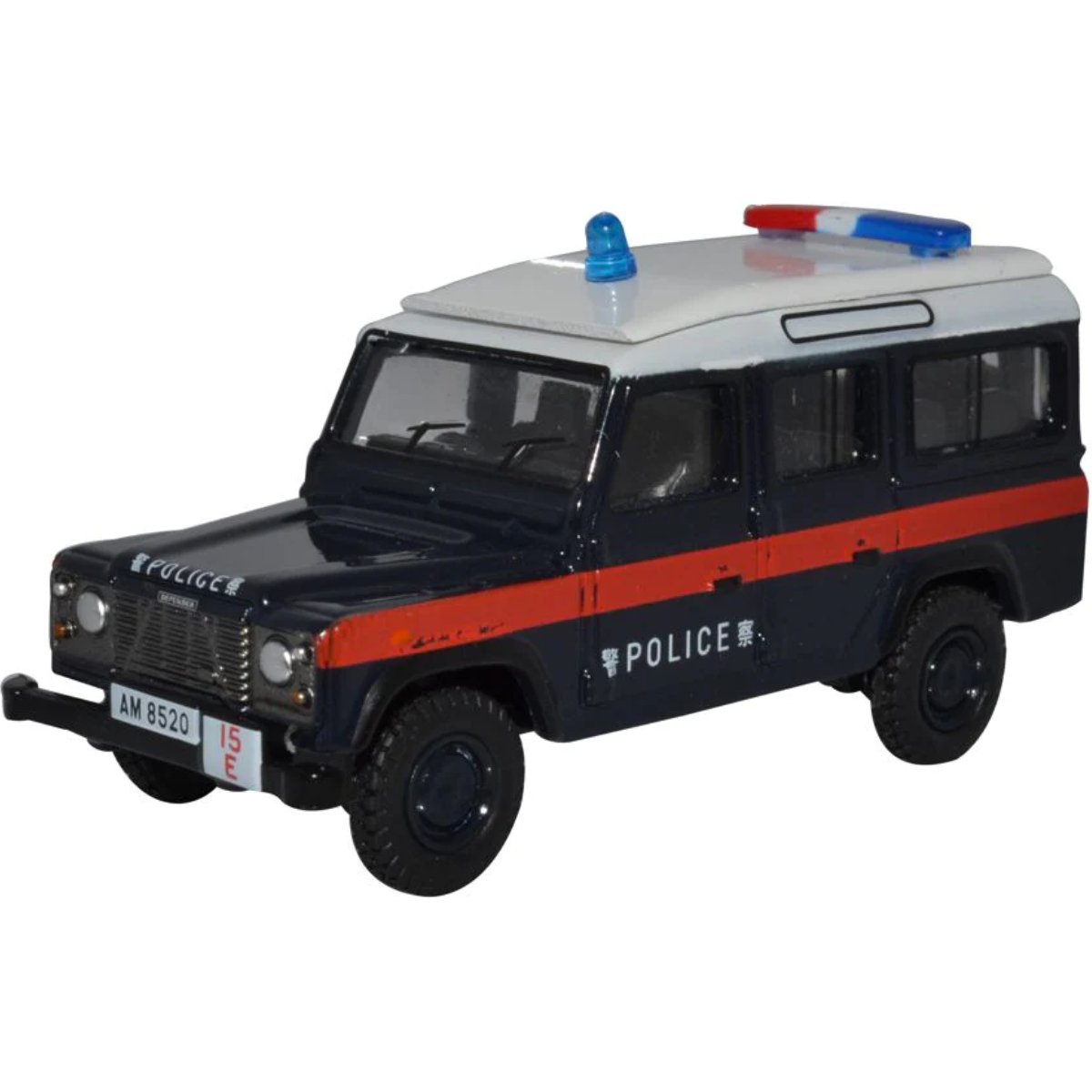 1:76 Scale Land Rover Defender Model - Hong Kong Police