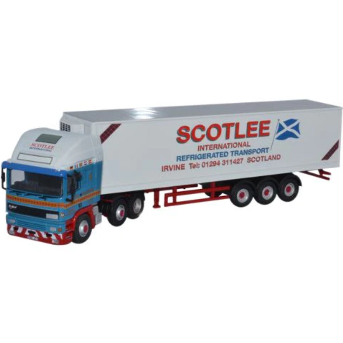 Oxford Diecast 76EC001 ERF EC Olympic 40ft Fridge Scotlee Transport - Phillips Hobbies