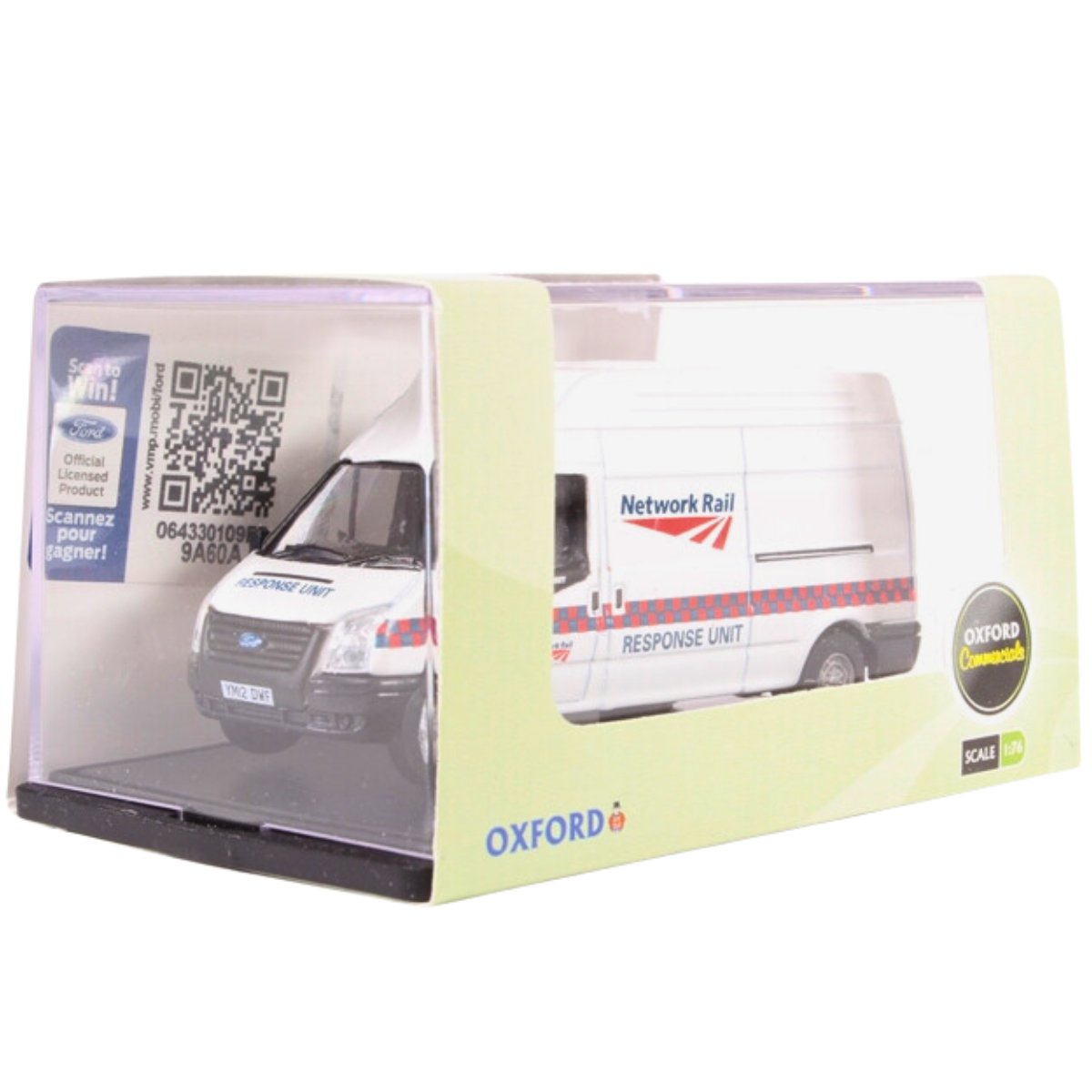 Oxford Diecast 76FT022 Ford Transit Network Rail Response Unit - 1:76 Scale Model - Phillips Hobbies