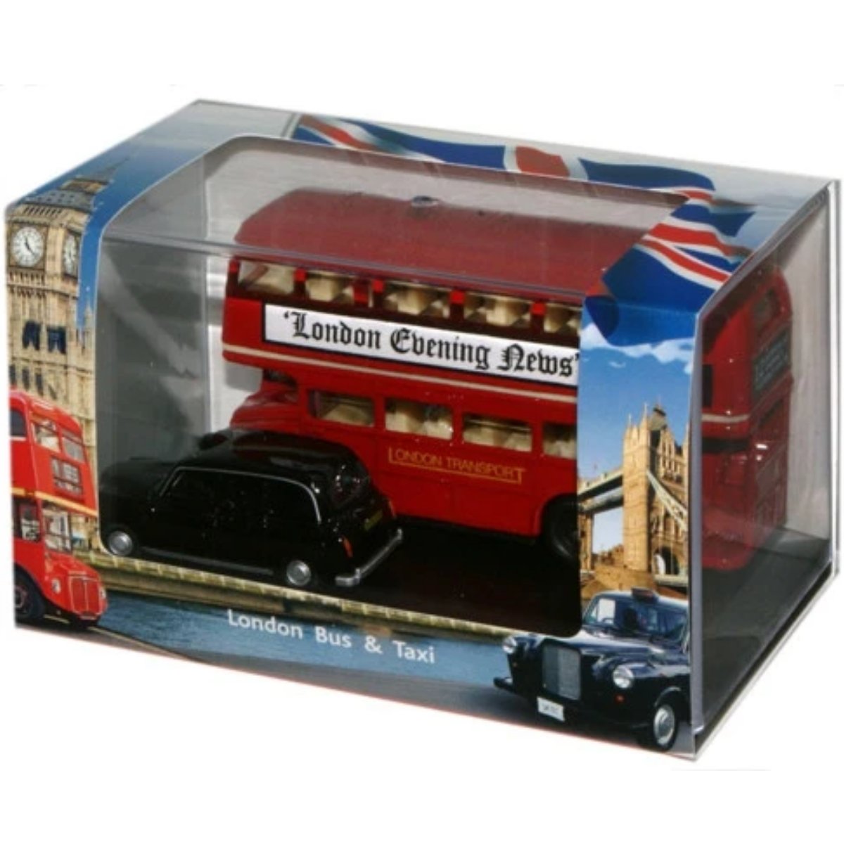 Oxford Diecast 76LD004 London Bus & Taxi Gift Set - Phillips Hobbies