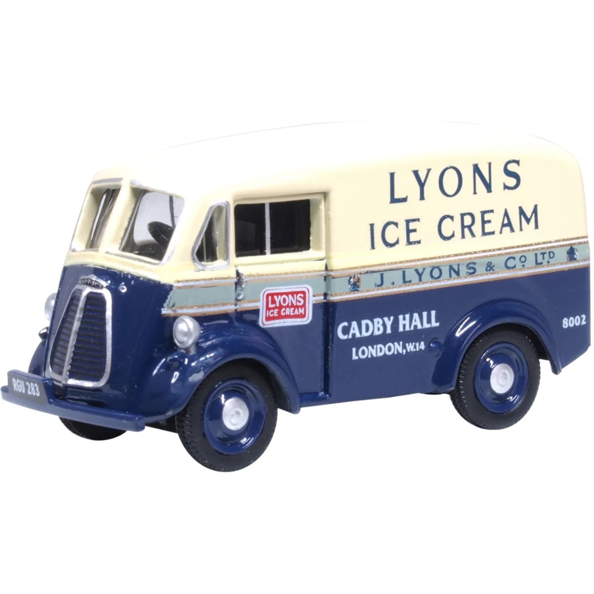 Oxford Diecast 76MJ013 Morris J Van Lyons Ice Cream - 1:76 Scale - Phillips Hobbies