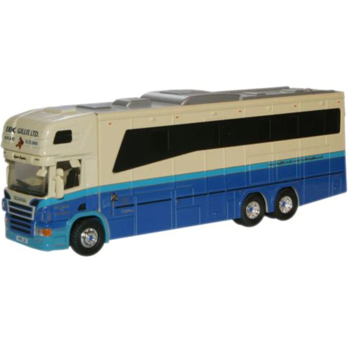 Oxford Diecast 76SCA01HB Eric Gillie Scania Horsebox - Phillips Hobbies