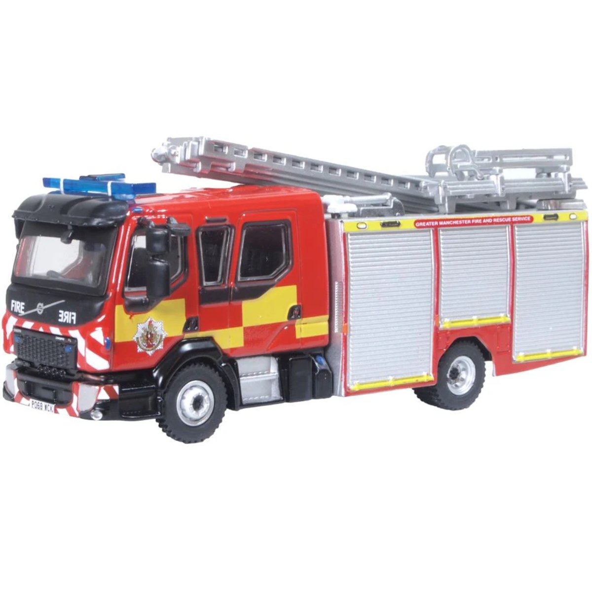 Oxford Diecast 76VEO003 Greater Manchester Fire & Rescue Service Volvo FL Emergency One Pump - Phillips Hobbies