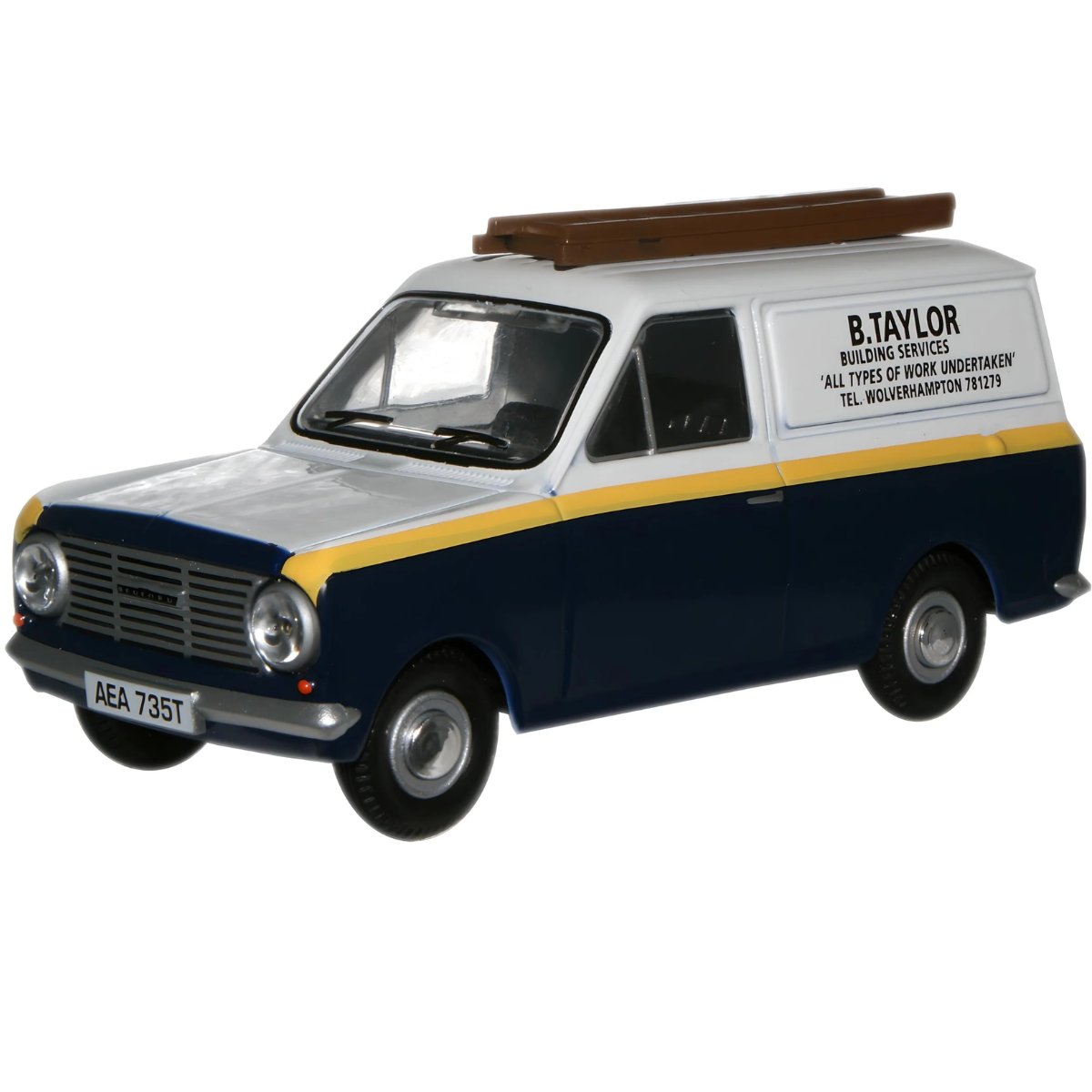 Oxford Diecast HA021 B Taylor Builders Auf Wiedersehen Bedford HA Van - 1:43 Scale - Phillips Hobbies