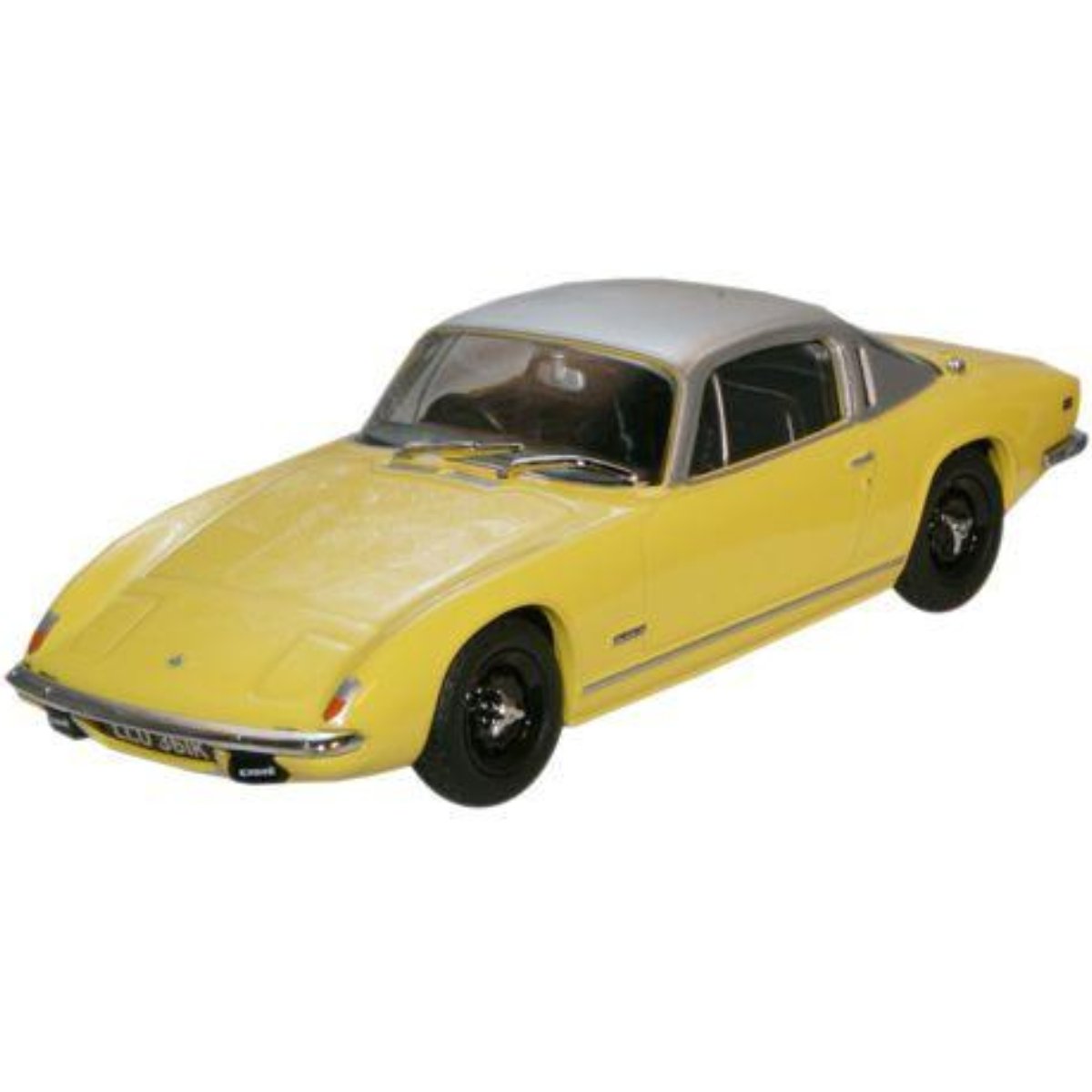 Oxford Diecast LE001 Lotus Elan Plus2 Yellow/Silver - 1:43 Scale - Phillips Hobbies